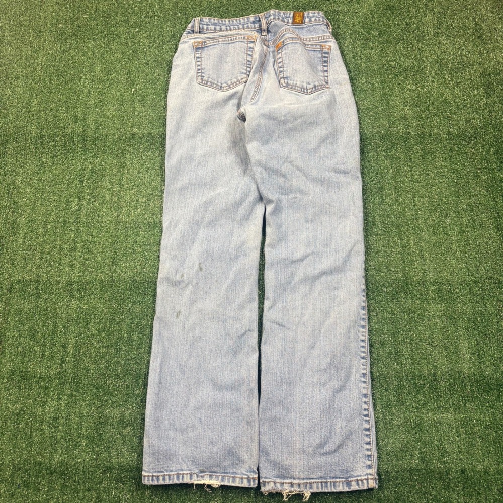Y2K Wrangler Aura Jeans Light Wash Faded Distressed Denim Pants
